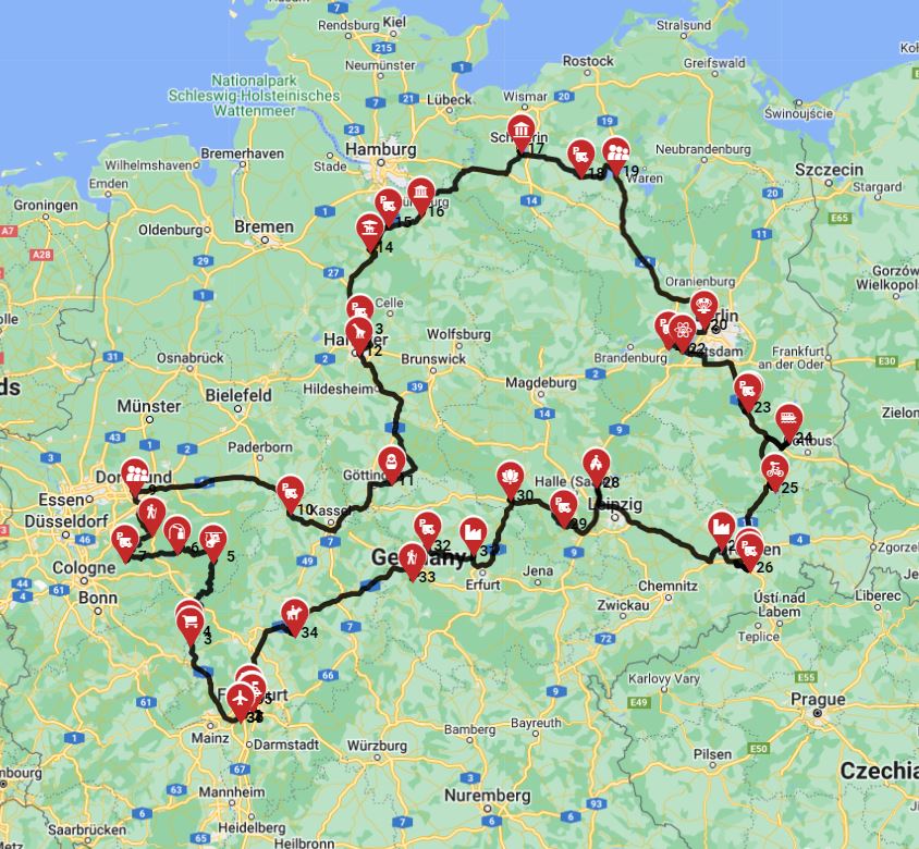 Frankfurt Roundtrip - North Germany - Including Hamburg  Berlin